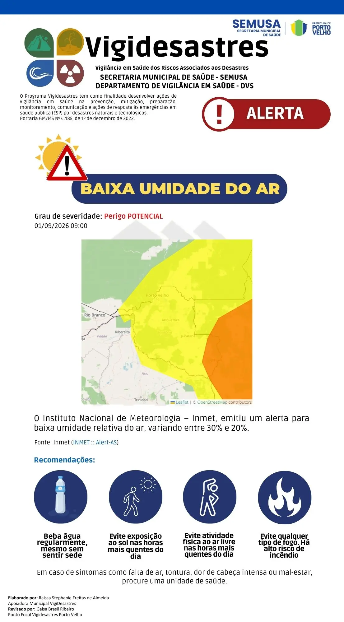 BAIXA UMIDADE DO AR